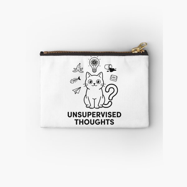 Item preview, Unsupervised Thoughts Curious Cat Chaos designed and sold by Meow-gical Wear.