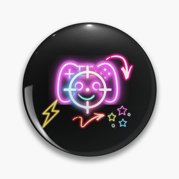 Item preview, Cute Neon Gaming Controller Sticker Pack - Gamer Crosshair designed and sold by alalame.