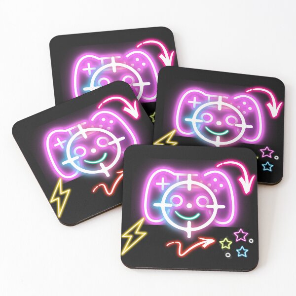 Item preview, Cute Neon Gaming Controller Sticker Pack - Gamer Crosshair designed and sold by alalame.