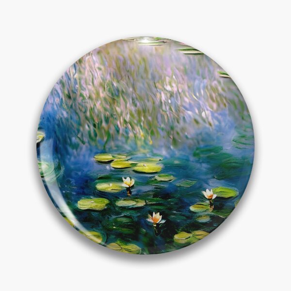 Item preview, Water Lilies: Impression of Reflections & Blossoming Surfaces (12) designed and sold by artdesignsnow.