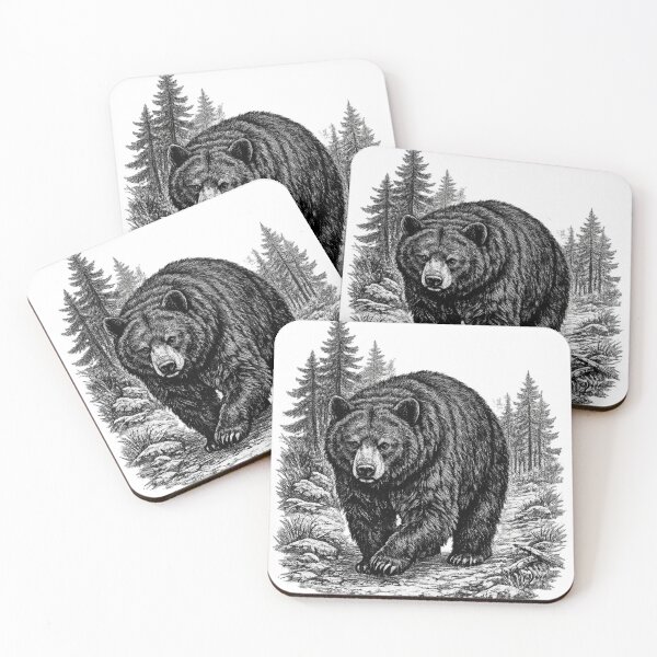 Item preview, Black Bear Trail designed and sold by KrungiT Design .