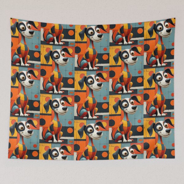 Item preview, Abstract Pup Parade designed and sold by Petalandfur.