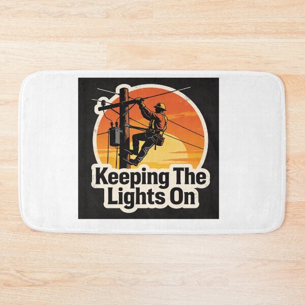 Item preview, Powered By Courage Lineman Life designed and sold by PixelStyle Studio.
