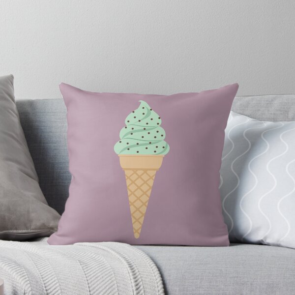 Item preview, Cute Mint Chocolate Chip Soft Serve Ice Cream Waffle Cone designed and sold by Nikola Dio.