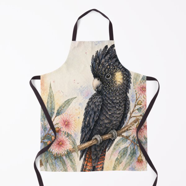 Item preview, Black Cockatoo Watercolour Illustration designed and sold by inspired-works.