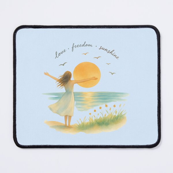 Item preview, Summer Freedom Ocean Sunset Watercolor designed and sold by VariusDesigns.