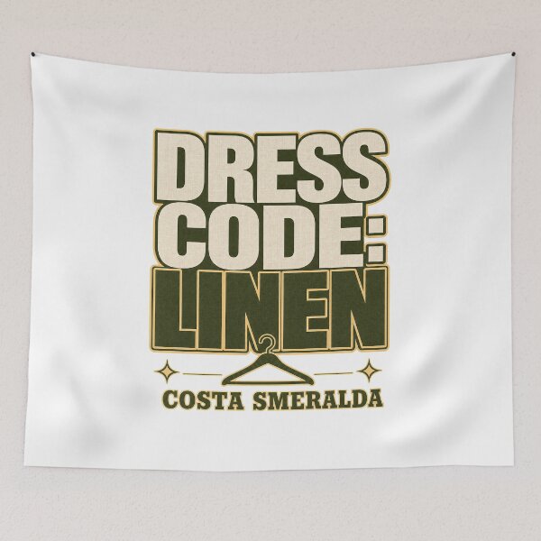 Item preview, Costa Smeralda Dress Code Linen designed and sold by pirminio.