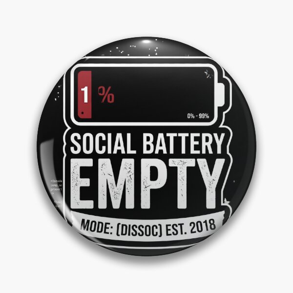 Item preview, Social Battery Empty designed and sold by Tharaazu.