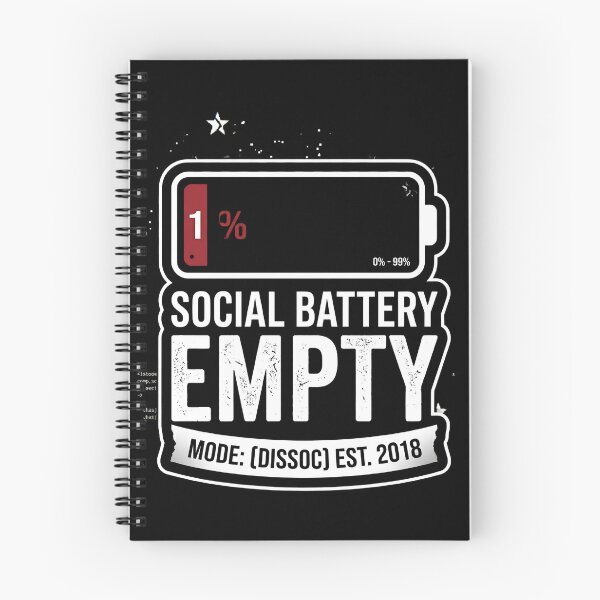 Item preview, Social Battery Empty designed and sold by Tharaazu.