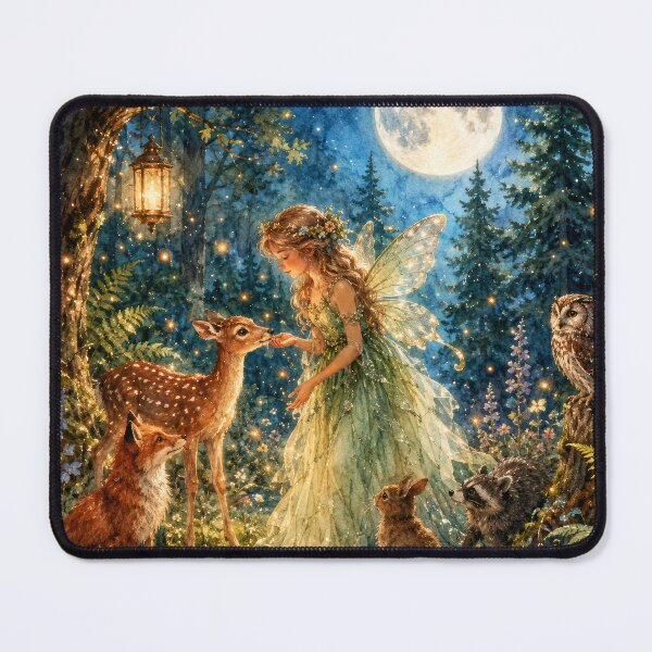 Item preview, Forest Fairy With Animals designed and sold by Tau Tia L Douglass.