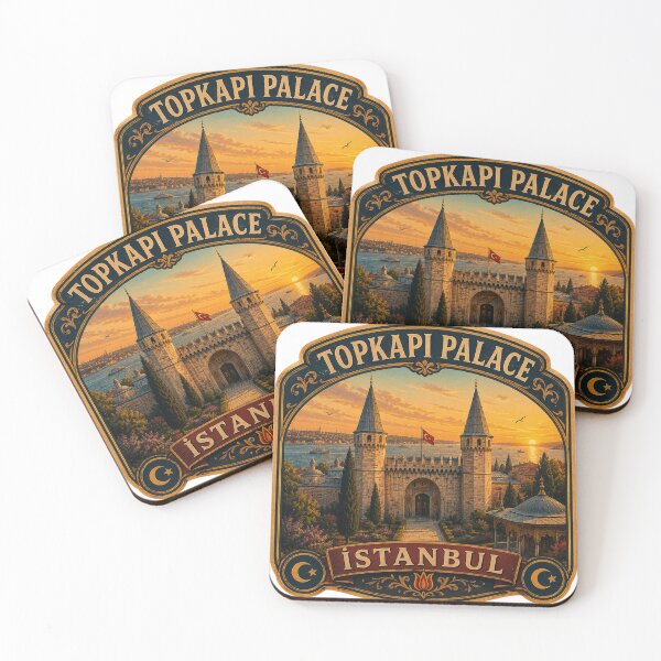 Item preview, Topkapi Palace Vintage Travel Badge | Istanbul Turkey Souvenir Sticker designed and sold by DreamPaw Studio.