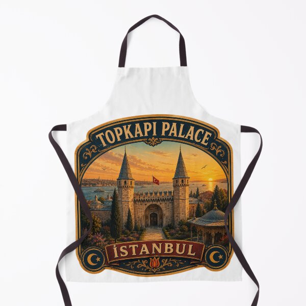 Item preview, Topkapi Palace Vintage Travel Badge | Istanbul Turkey Souvenir Sticker designed and sold by DreamPaw Studio.