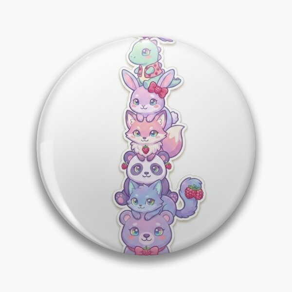 Item preview, Malin Style Family Stack – Raspberry Pastel Animals designed and sold by MalinStyle.