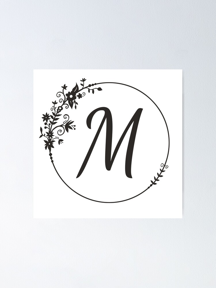  Funny Coffee Mug Monogram M Art Initial Letter Pattern