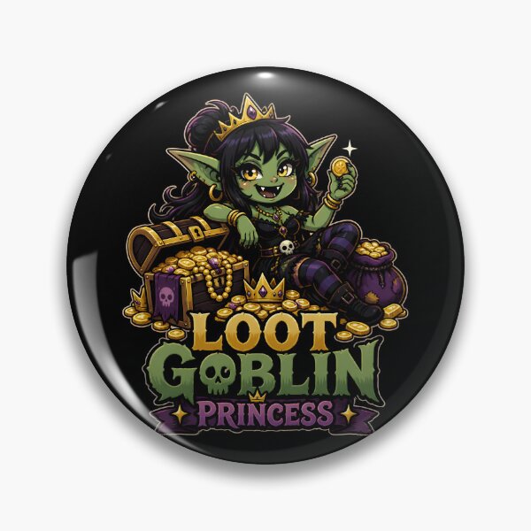 Item preview, Loot Goblin Princess Cute RPG Gamer Fantasy designed and sold by BadhbhArt.