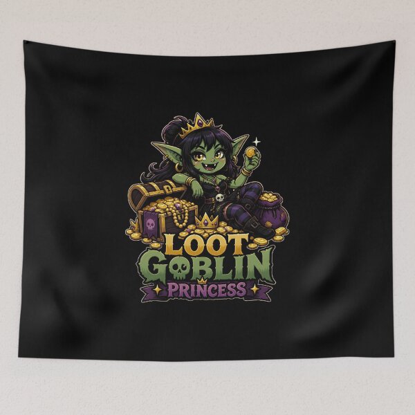 Item preview, Loot Goblin Princess Cute RPG Gamer Fantasy designed and sold by BadhbhArt.