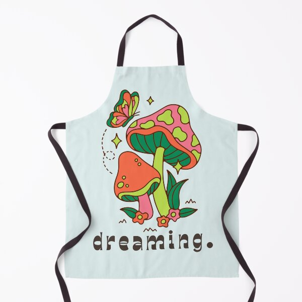 Item preview, Dreaming Mushrooms - Psychedelic Retro Art designed and sold by GoGreenlove.