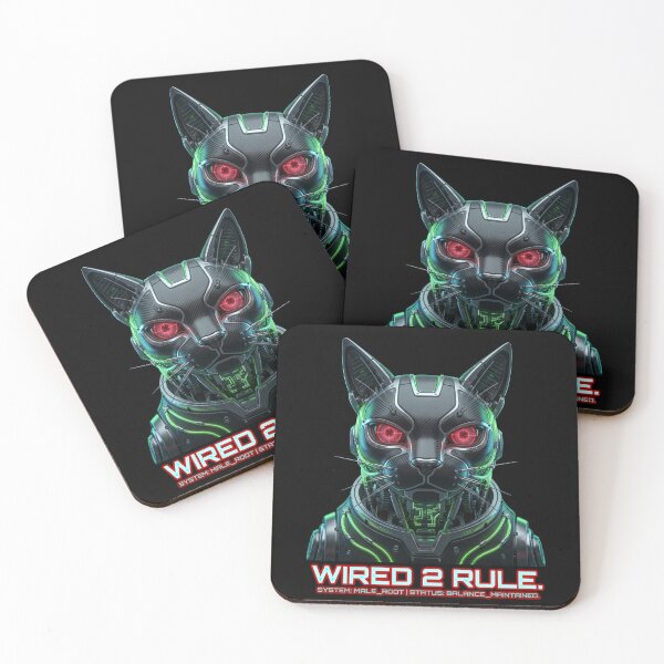Item preview, Cyberpunk Mechanical Cat Wired To Rule designed and sold by Global-Command.