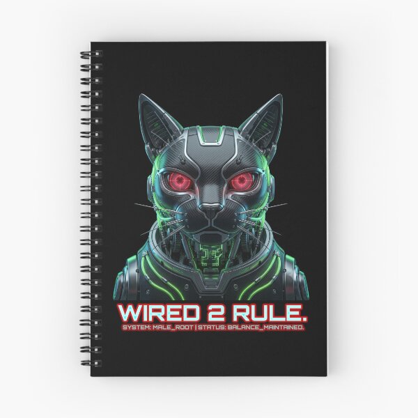 Item preview, Cyberpunk Mechanical Cat Wired To Rule designed and sold by Global-Command.