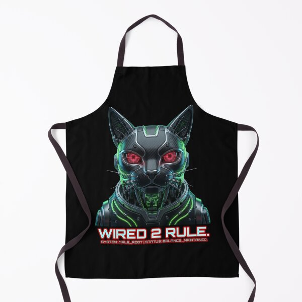 Item preview, Cyberpunk Mechanical Cat Wired To Rule designed and sold by Global-Command.