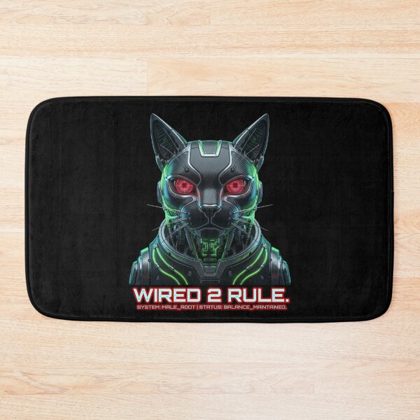 Item preview, Cyberpunk Mechanical Cat Wired To Rule designed and sold by Global-Command.