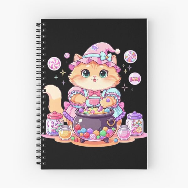 Item preview, Cute Candy Witch Cat Brewing Sweets designed and sold by Moody Vibes Studio.