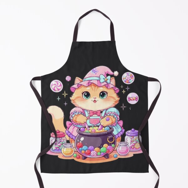 Item preview, Cute Candy Witch Cat Brewing Sweets designed and sold by Moody Vibes Studio.