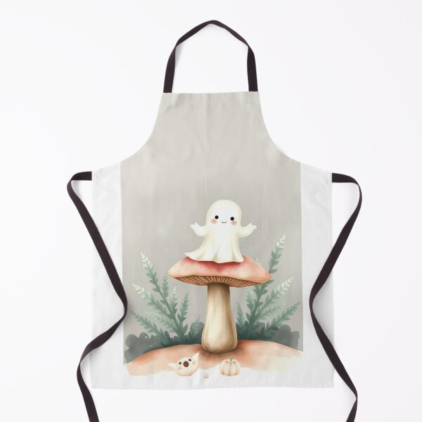 Item preview, Cute Whimsical Ghost on a Mushroom designed and sold by Vida e Arte.