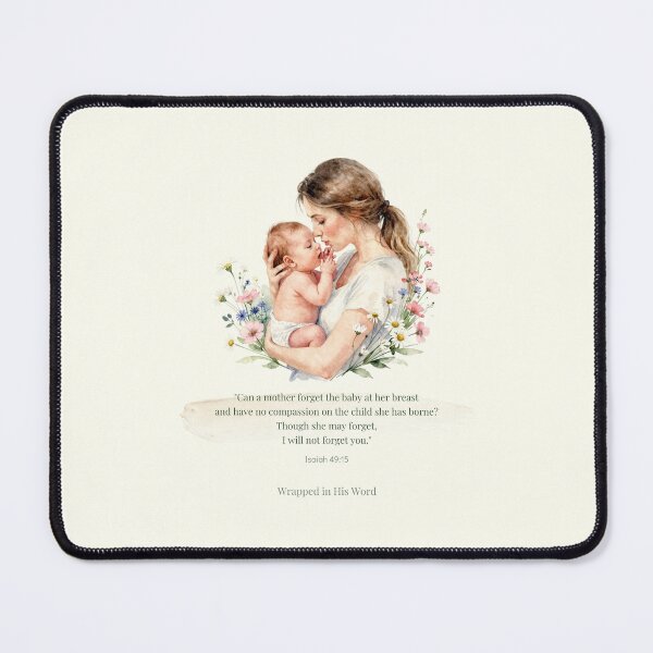 Item preview, Wrapped in His Word | Can a Mother Forget? – Isaiah 49:15 designed and sold by BCapybara.