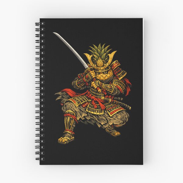 Item preview, Samurai Pineapple Warrior Funny Japanese Armor Fruit Character designed and sold by irfanshikh.