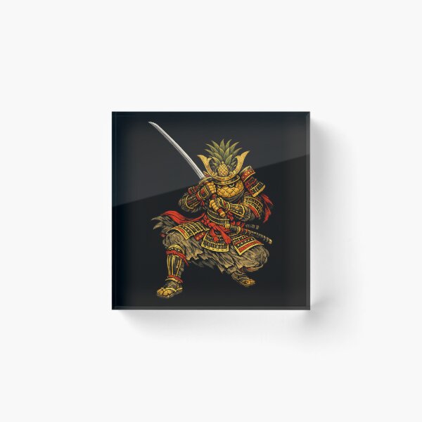 Item preview, Samurai Pineapple Warrior Funny Japanese Armor Fruit Character designed and sold by irfanshikh.