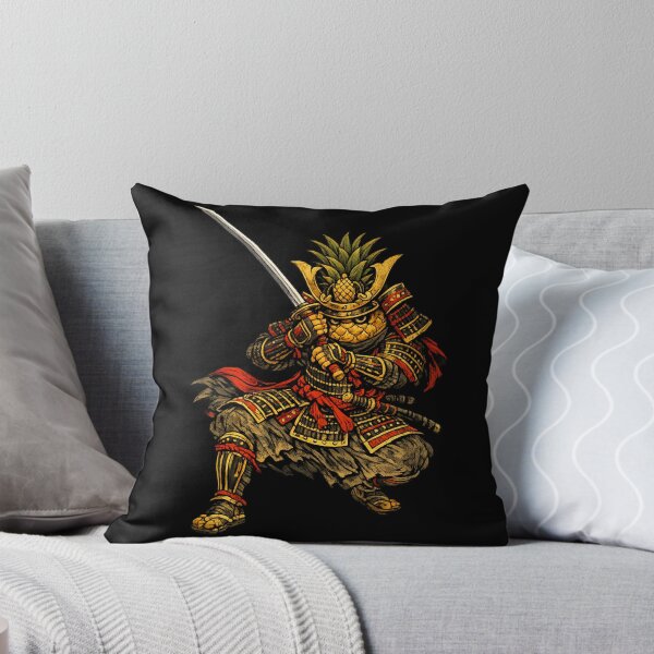 Item preview, Samurai Pineapple Warrior Funny Japanese Armor Fruit Character designed and sold by irfanshikh.