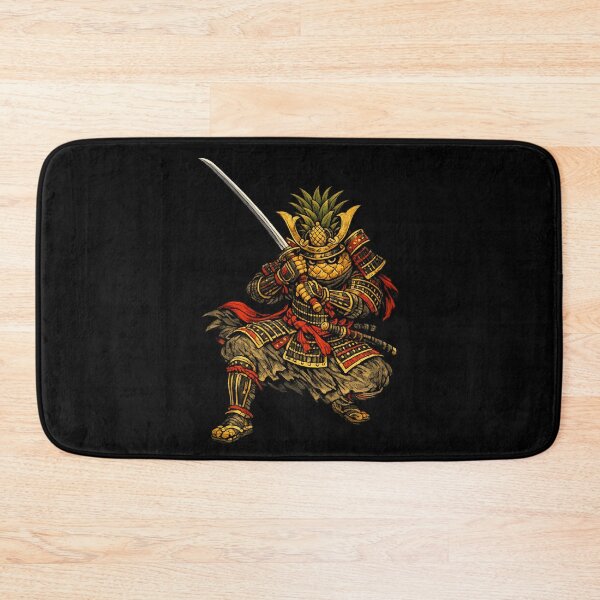 Item preview, Samurai Pineapple Warrior Funny Japanese Armor Fruit Character designed and sold by irfanshikh.