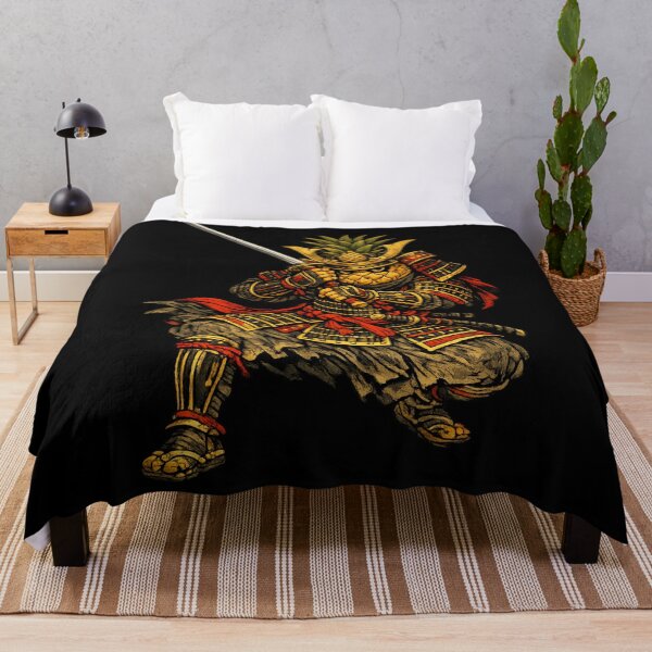 Item preview, Samurai Pineapple Warrior Funny Japanese Armor Fruit Character designed and sold by irfanshikh.