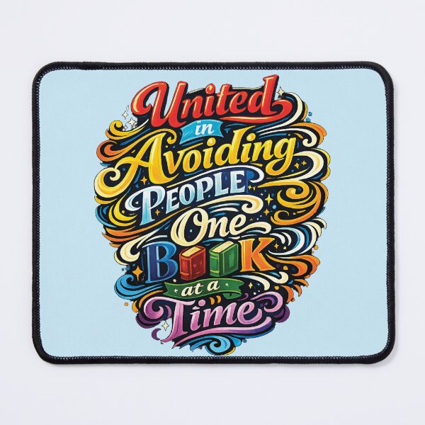 Item preview, United in Avoiding People One Book at a Time designed and sold by Jhullie.
