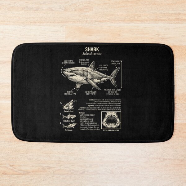 Item preview, Shark Scientific Anatomy Biology Animal Lover designed and sold by Kimberley King Art  King Art.