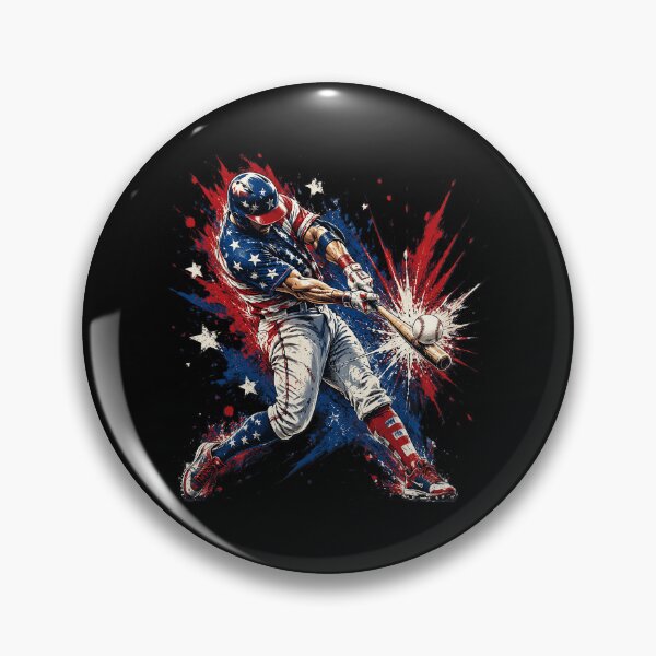 Item preview, Baseball Drip Ice Cream 4th of July American USA Flag designed and sold by OlakunleOloroz.