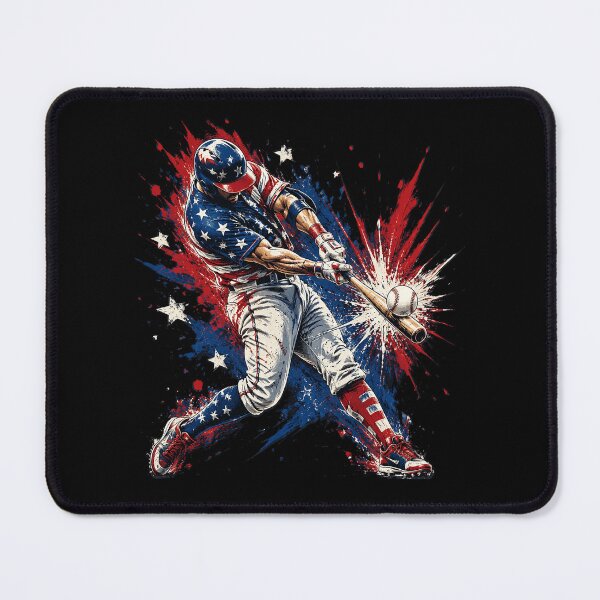 Item preview, Baseball Drip Ice Cream 4th of July American USA Flag designed and sold by OlakunleOloroz.
