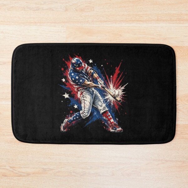 Item preview, Baseball Drip Ice Cream 4th of July American USA Flag designed and sold by OlakunleOloroz.