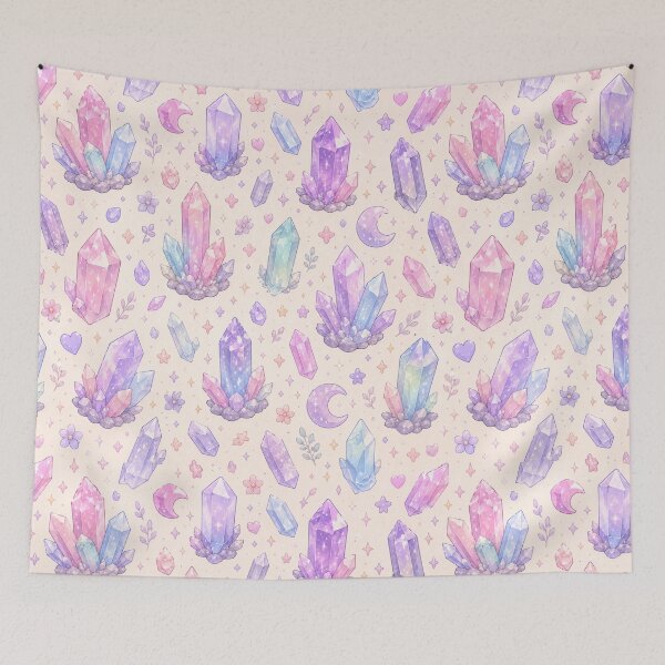 Item preview, Pastel Crystal Dreams Seamless Pattern designed and sold by Aramdesing.