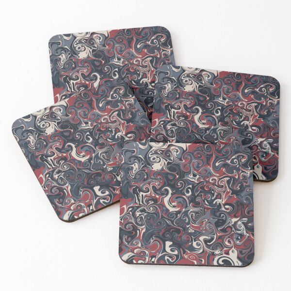 Item preview, red & gray Multicolor Flow Design designed and sold by gemsstickers1.