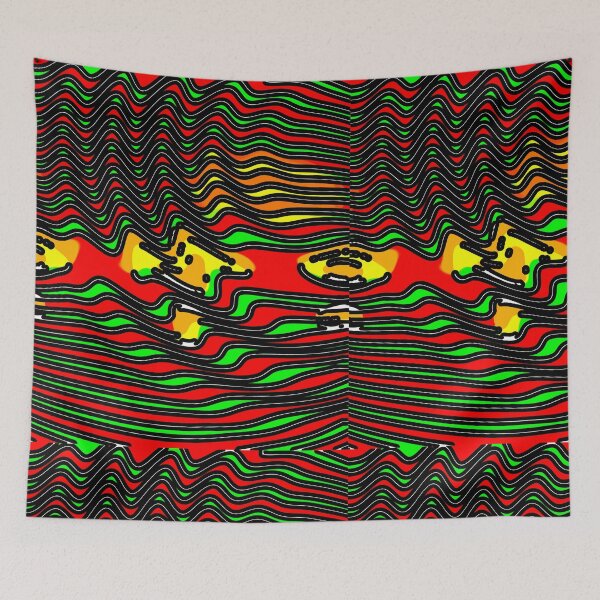 Item preview, Acid Green Futuristic Cyber Grid Pattern. designed and sold by Yenday.