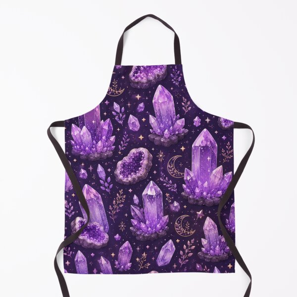 Item preview, Mystic Amethyst Crystals Repeat Pattern designed and sold by Aramdesing.