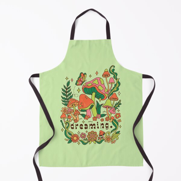 Item preview, Dreaming Mushrooms - Psychedelic Retro Art designed and sold by GoGreenlove.