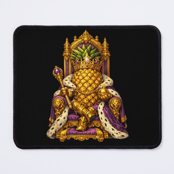 Item preview, Pineapple King Royal Throne Funny Tropical Fruit King Design designed and sold by irfanshikh.