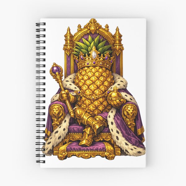 Item preview, Pineapple King Royal Throne Funny Tropical Fruit King Design designed and sold by irfanshikh.