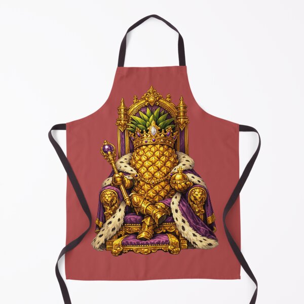Item preview, Pineapple King Royal Throne Funny Tropical Fruit King Design designed and sold by irfanshikh.