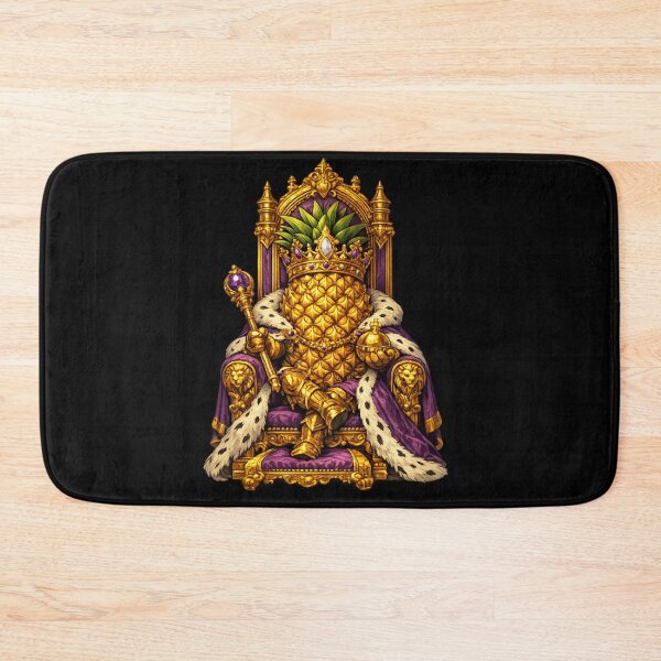 Item preview, Pineapple King Royal Throne Funny Tropical Fruit King Design designed and sold by irfanshikh.
