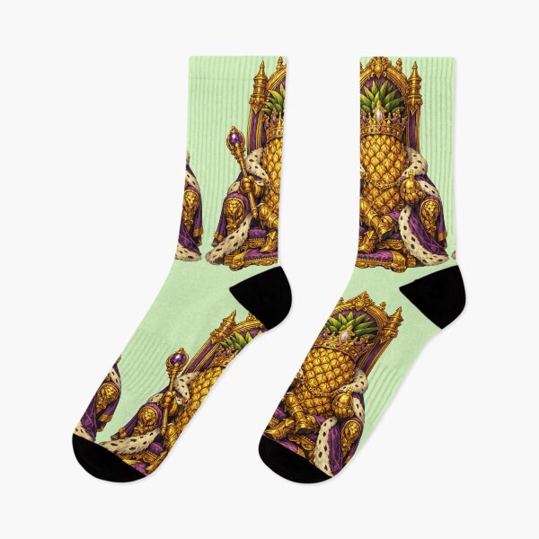 Item preview, Pineapple King Royal Throne Funny Tropical Fruit King Design designed and sold by irfanshikh.