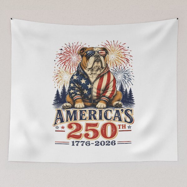 Item preview, Bulldog America's 250th Anniversary 1776 2026 designed and sold by OlakunleOloroz.